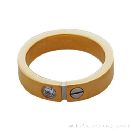 Jewelry Ring, Stainless Steel or Titanium, Customized Engraved Logos Welcomed, High-shine Finish